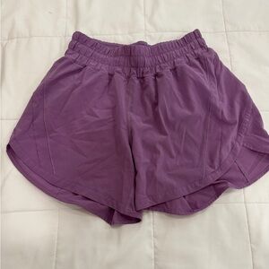 Lululemon shorts track that 5” light purple